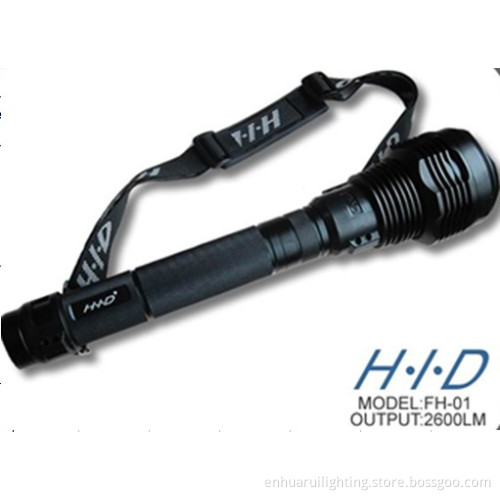 Rechargeable 28W/35W Dual Power HID Flashlight (FH01)